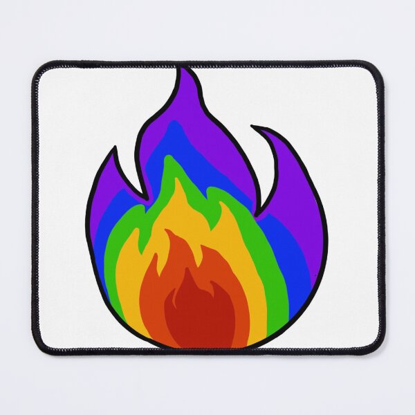 Item preview, Rainbow Flame designed and sold by CalliesArt.