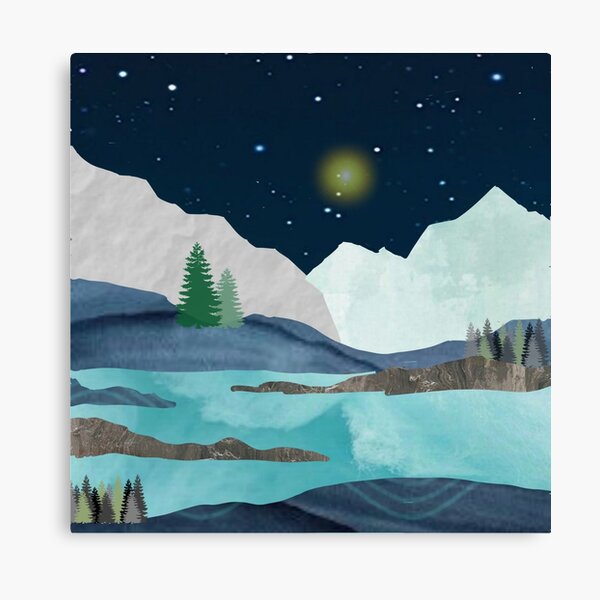 Midnight Lake (D079) Canvas Print