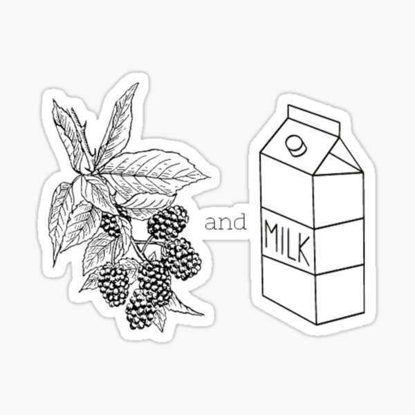 "Berries and Cream" Sticker for Sale by laurenmegerr Redbubble