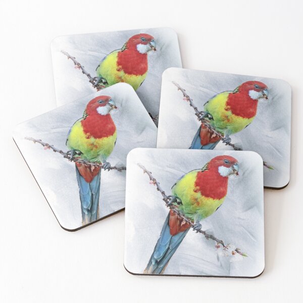 Item preview, Eastern rosella with texture.  designed and sold by DaveBassett.
