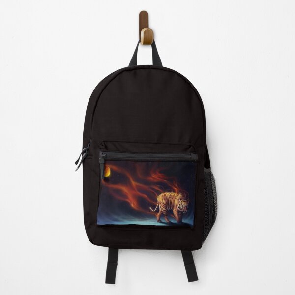 Item preview, BLACK Fire Tiger Moon designed and sold by Rowena Jones.
