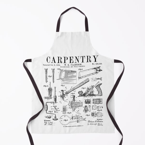 Item preview, Carpentry Carpenter Tools Handyman Vintage Patent Print designed and sold by GrandeDuc.