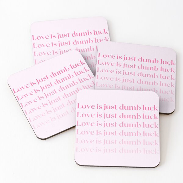 Item preview, Love - dumb luck - pink shades aesthetic quote designed and sold by WanderAesthetic.