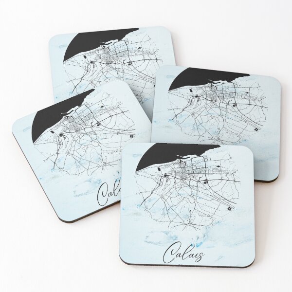Item preview, Calais - France Alpha Watercolor Map designed and sold by WatercolorMap.