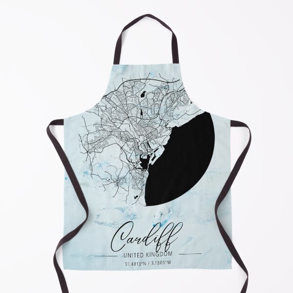 Item preview, Cardiff - United Kingdom Alpha Watercolor Map designed and sold by WatercolorMap.