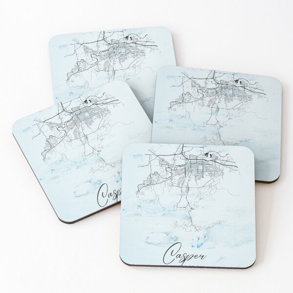 Item preview, Casper - United States Alpha Watercolor Map designed and sold by WatercolorMap.