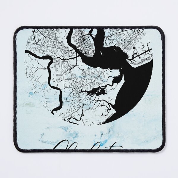 Item preview, Charleston - United States Alpha Watercolor Map designed and sold by WatercolorMap.