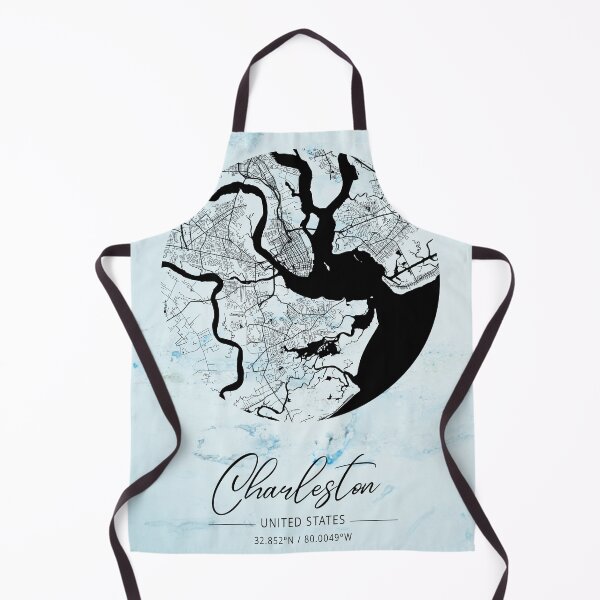 Item preview, Charleston - United States Alpha Watercolor Map designed and sold by WatercolorMap.