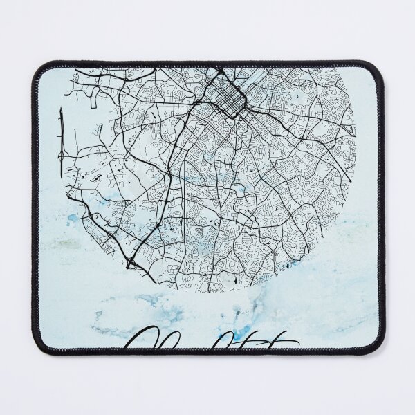 Item preview, Charlotte - North Carolina Alpha Watercolor Map designed and sold by WatercolorMap.