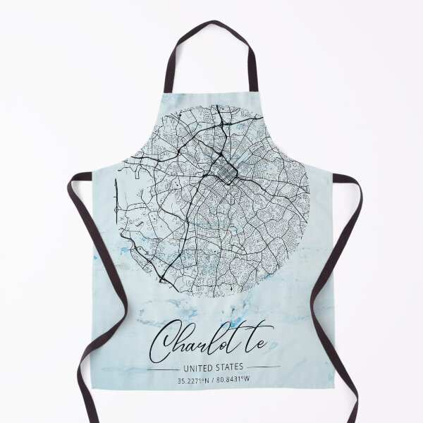 Item preview, Charlotte - North Carolina Alpha Watercolor Map designed and sold by WatercolorMap.