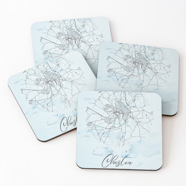 Item preview, Chester - United Kingdom Alpha Watercolor Map designed and sold by WatercolorMap.