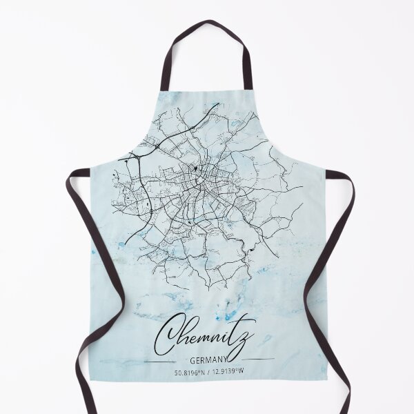 Item preview, Chemnitz - Germany Alpha Watercolor Map designed and sold by WatercolorMap.