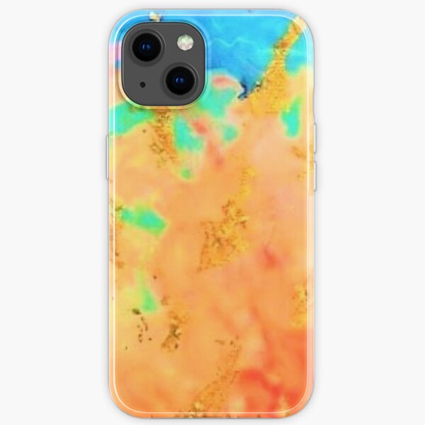FIRE WATER - Abstract Art Design - scroll down iPhone Soft Case