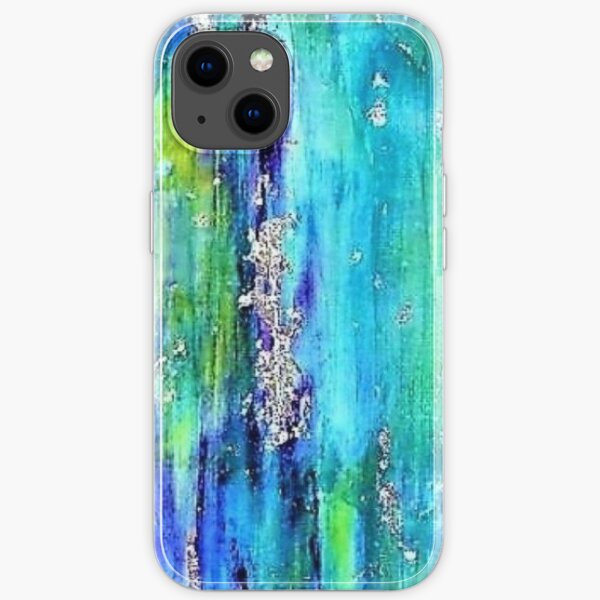 NORTHERN LIGHTS - Abstract Art Design - scroll down iPhone Soft Case