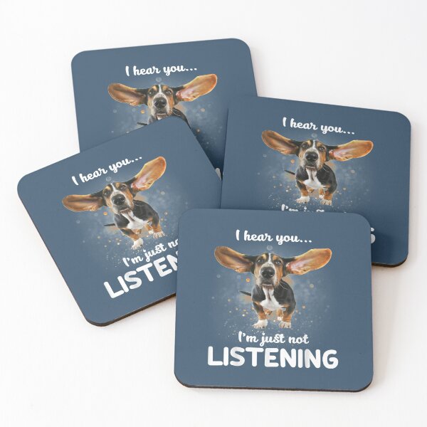 Item preview, Basset Hound hear listening T-Shirt designed and sold by LauraNeyJr.