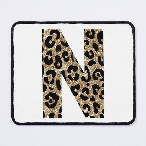 Item preview, Letter N Initial Monogram Leopard Print With Gold designed and sold by brookemiller801.