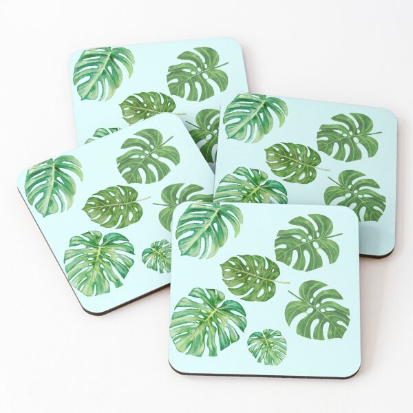 Item preview, Leaf On pastel blue background. designed and sold by ellinnur.