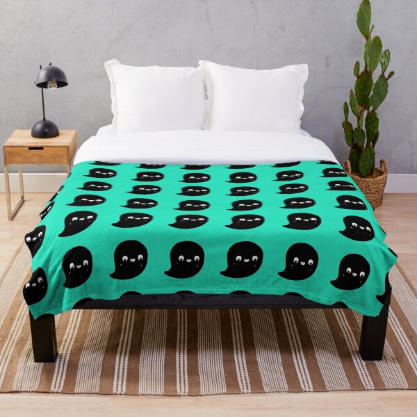 Item preview, Feliz divertido lindo negro y amperio; fantasma blanco designed and sold by Anoma Priyadarshani.