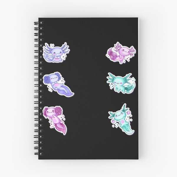 Item preview, Kawaii Axolotl Smiling  Pack  designed and sold by MyArtYourWorld.
