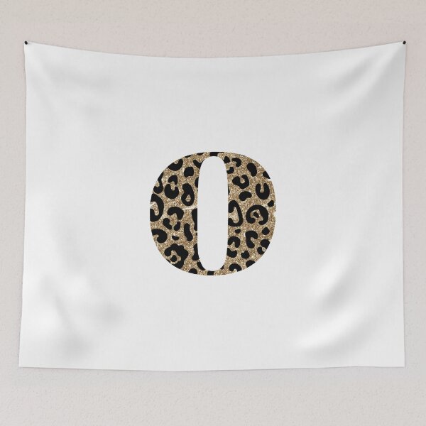 Item preview, The Letter O Animal Print Gold Glitter designed and sold by brookemiller801.