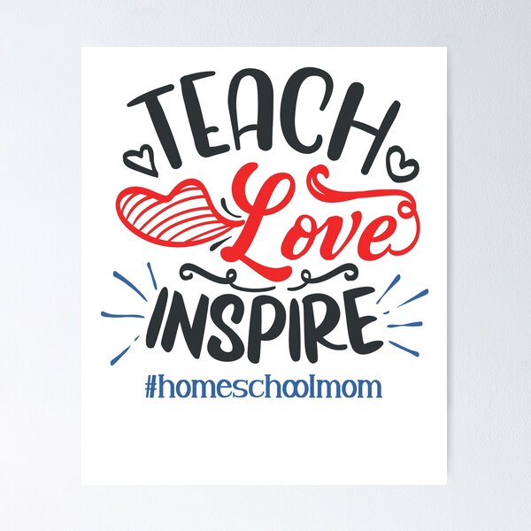 Teach Love Inspire straw topper teacher school