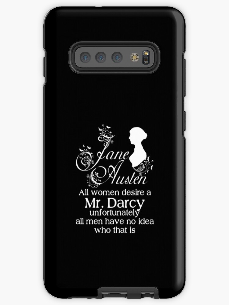 Jane Austen Vintage Book Club Mr. Darcy & Lizzy Fans Literary Pride and  Prejudice Gifts | Samsung Galaxy Phone Case