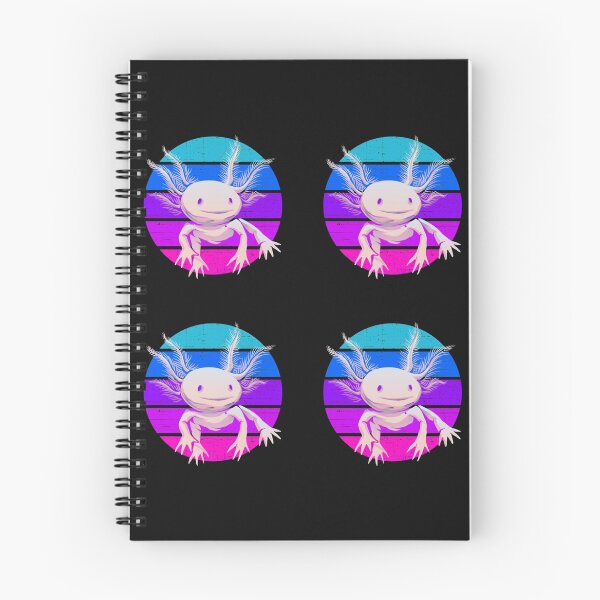 Item preview, Smiling Axolotl On Pink Vintage Sunset  designed and sold by MyArtYourWorld.