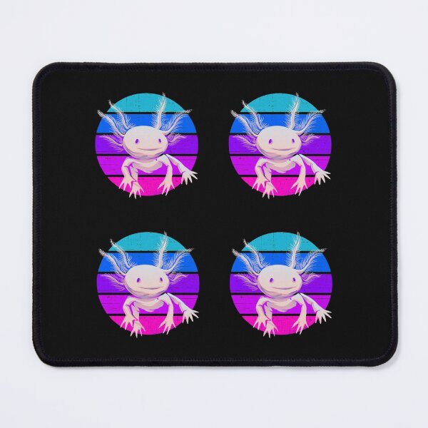 Item preview, Smiling Axolotl On Pink Vintage Sunset designed and sold by MyArtYourWorld.