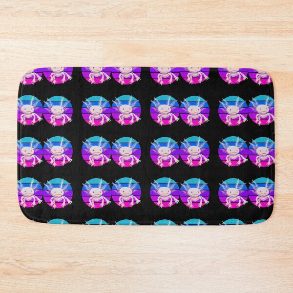 Item preview, Smiling Axolotl On Pink Vintage Sunset  designed and sold by MyArtYourWorld.