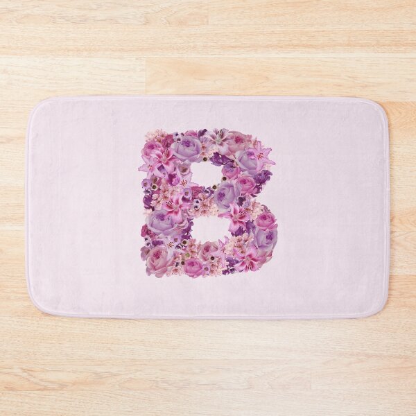 Item preview, Letter B | Pink Flower Pattern | Letter Art | Typography designed and sold by hayleylauren.