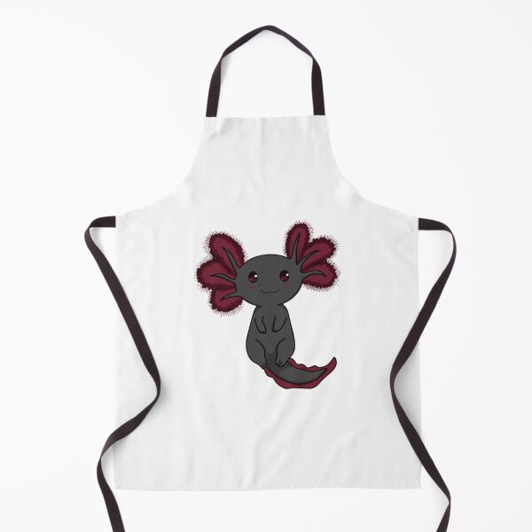 Item preview, Smiling black and red axolotl  designed and sold by MyArtYourWorld.