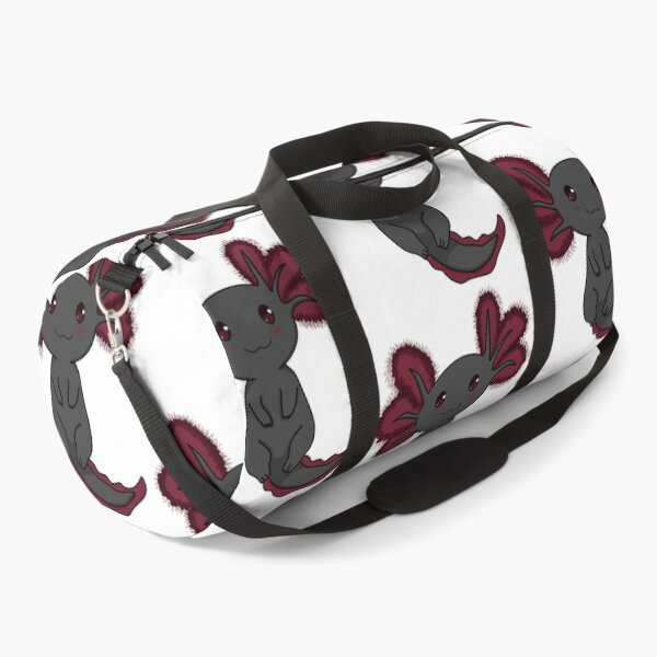Item preview, Smiling black and red axolotl  designed and sold by MyArtYourWorld.