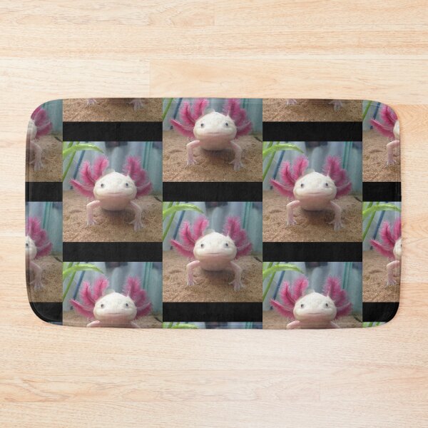 Item preview, Smiling Leucistic Axolotl! Throw Pillow designed and sold by MyArtYourWorld.