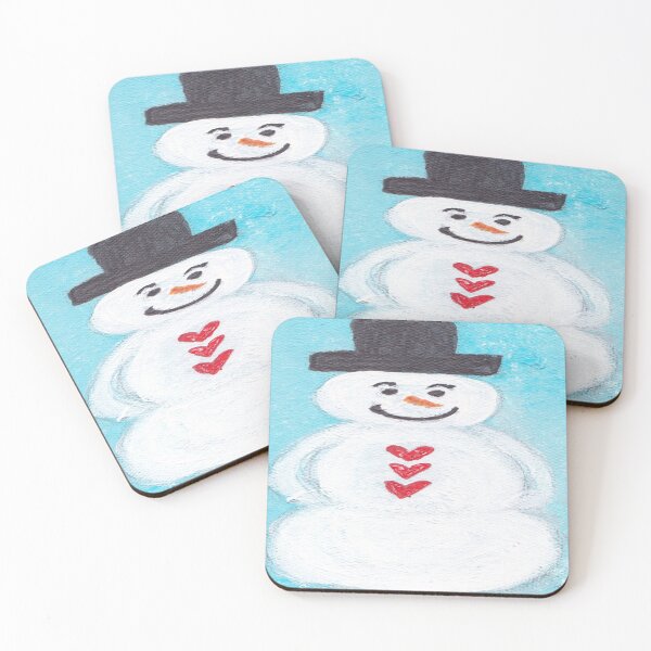 Item preview, BLUE SKY SNOWMAN designed and sold by KATHLEEN TENNANT ART.