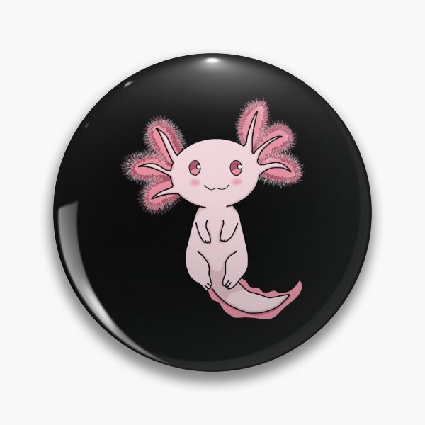 Item preview, Smiling pink axolotl  designed and sold by MyArtYourWorld.