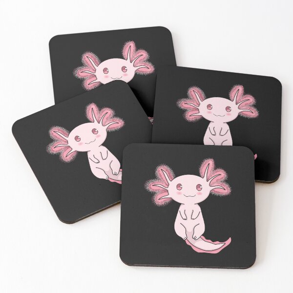 Item preview, Smiling pink axolotl  designed and sold by MyArtYourWorld.