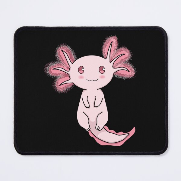 Item preview, Smiling pink axolotl designed and sold by MyArtYourWorld.