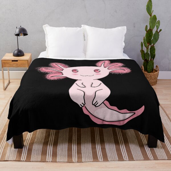 Item preview, Smiling pink axolotl  designed and sold by MyArtYourWorld.