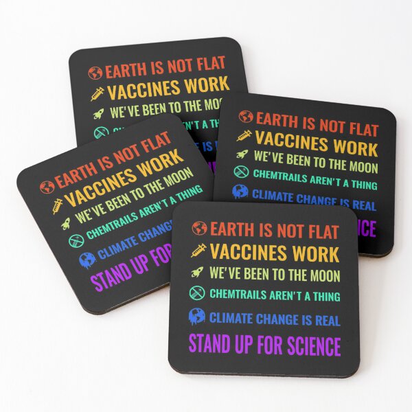 Artikelvorschau, Earth Is Not Flat Vaccines Work T-ShirtDie Erde ist nicht flach! Impfstoffe wirken! entworfen und verkauft von PatricEvet.