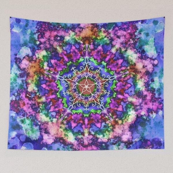 Item preview, TIE DYE COOL MANDALA designed and sold by Patricia Lintner.