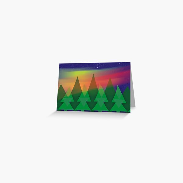 Aurora Christmas Greeting Card