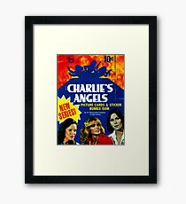 Vintage Charlie's Angels Topps Trading Cards Box Framed Print