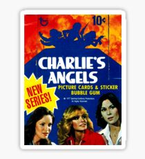 Vintage Charlies Engel Topps Trading Cards Box Sticker