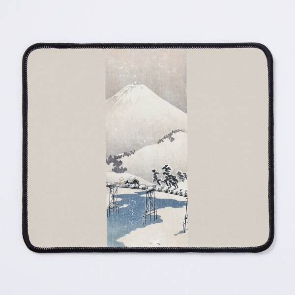 Item preview, Snowy landscape with Mount Fuji (1900–1910) by Ohara Koson. designed and sold by CristalleLisa.