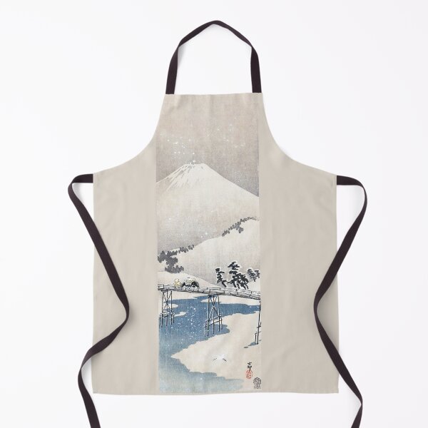 Item preview, Snowy landscape with Mount Fuji (1900–1910) by Ohara Koson. designed and sold by CristalleLisa.