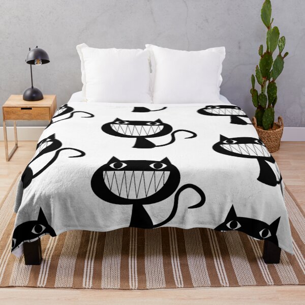 Item preview, Cute creepy funny cat smiling designed and sold by Tanuja Sharma.