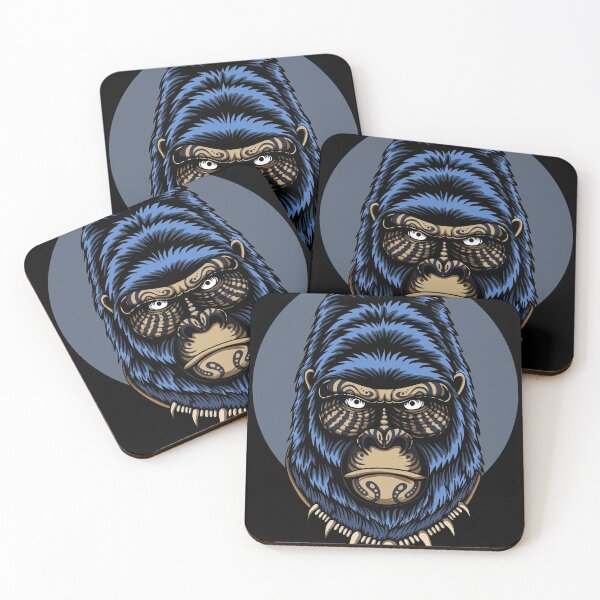 Item preview, Funny Samoa Gorilla Humor Tattoo Style designed and sold by Inkwell-TikNik.