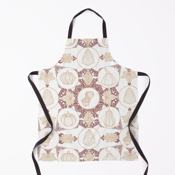 Item preview, Geometric Autumn in gold and burgundy designed and sold by Alexandra Hrincu.