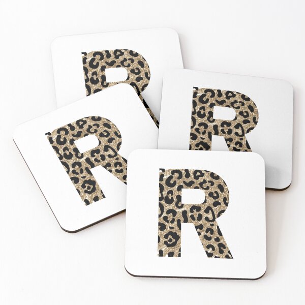 Item preview, Letter R Initial Monogram Animal Print Gold Glitter designed and sold by brookemiller801.