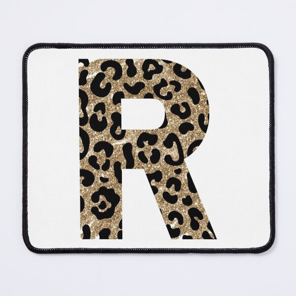 Item preview, Letter R Initial Monogram Animal Print Gold Glitter designed and sold by brookemiller801.